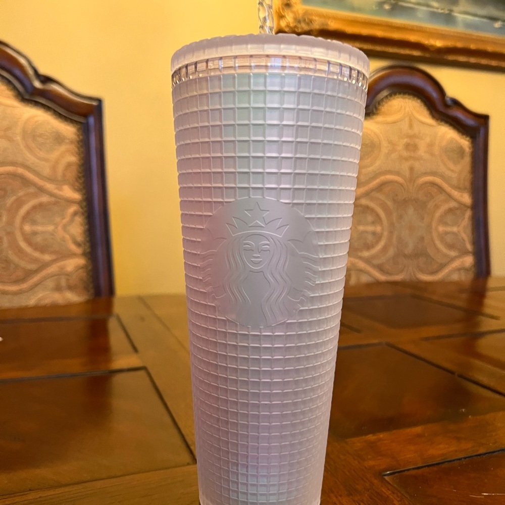 Starbucks White Grid - NWT